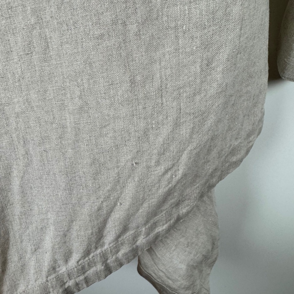 J. Jill Beige Linen Tunic Top - Picture 3 of 9